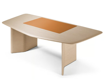 TRUST - Oak executive desk by Poltrona Frau - view 2